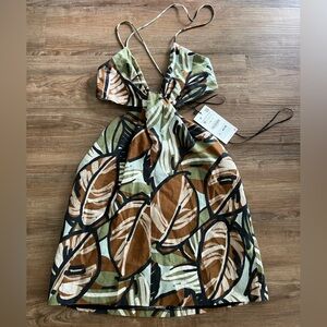 Abstract Jungle Print Dress